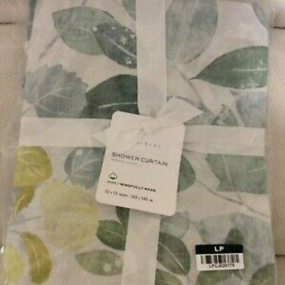 Pottery Barn Bath Pottery Barn Botanical Shower Curtain New In